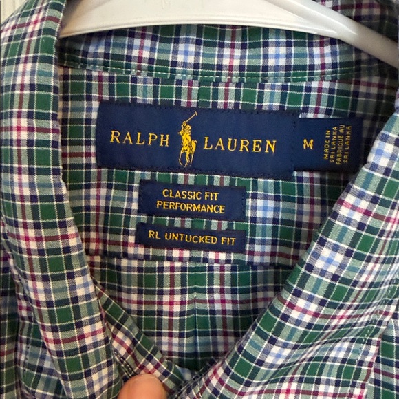 Polo Ralph Lauren Men's Classic fit performance Checkered Shirt RL Untucked fit - Picture 2 of 5
